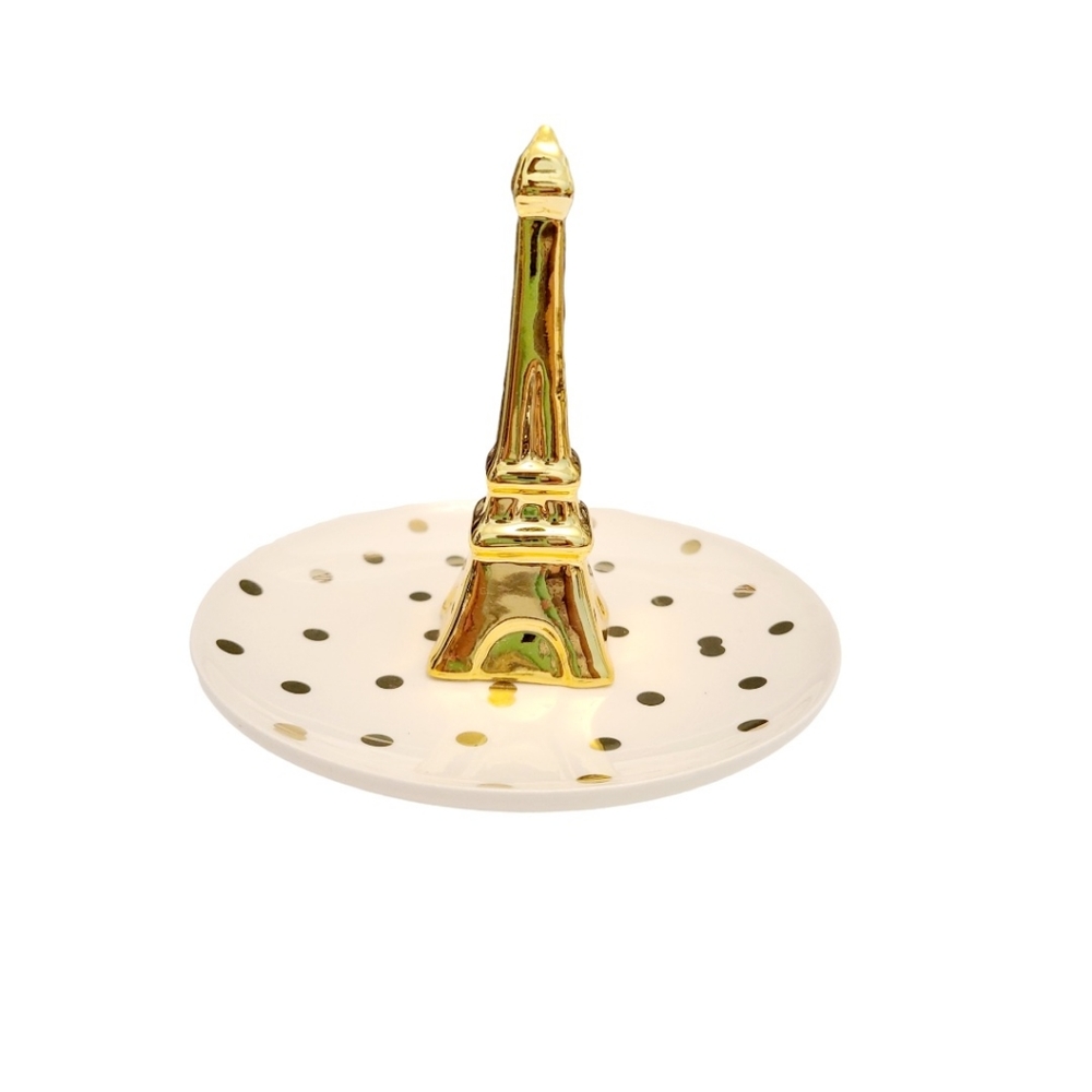 Gold Eiffel Tower Jewelry Holder
